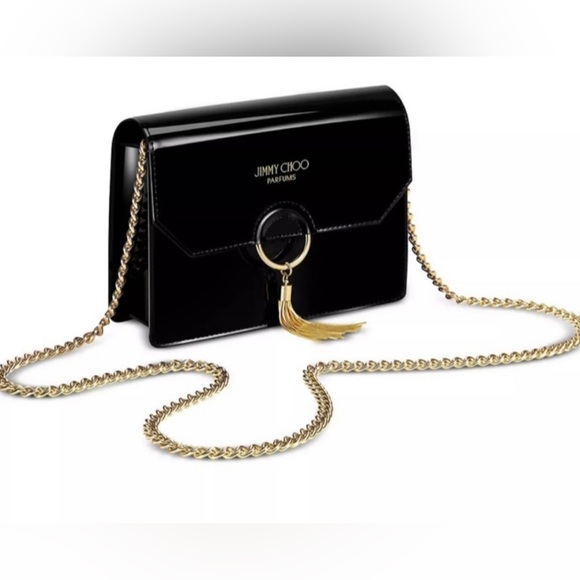 Jimmy Choo Small Black Patent Crossbody Bag - Picture 1 of 14
